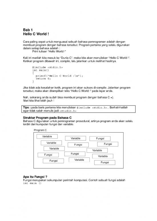 picture Hello World Pdf 189752 | Hello C World !(diktat)
