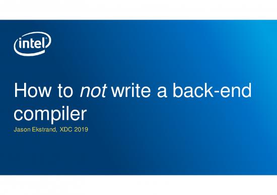 picture_How To Not Write A Back End Compiler
