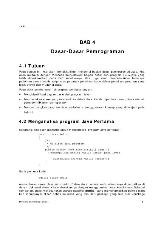 picture Hello World Pdf 189737 | Jeni Dasarpemrogramanjava