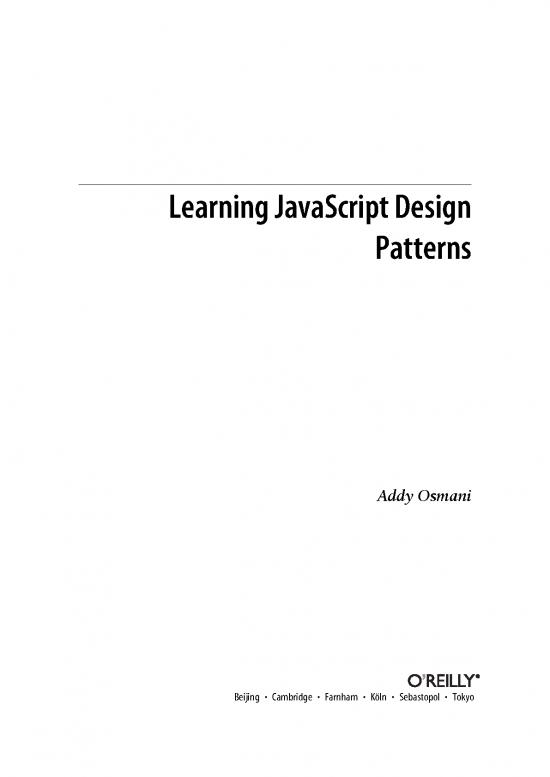 picture Learning Javascript Design Patterns Pdf 188382 | Learning Javascript Design Patterns Content