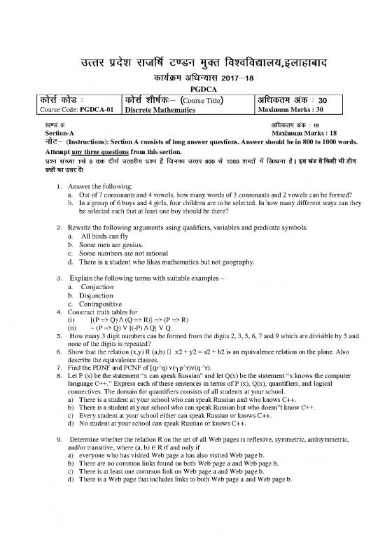 picture Pgdca Course Pdf 188596 | Pgdca Assignment Paper
