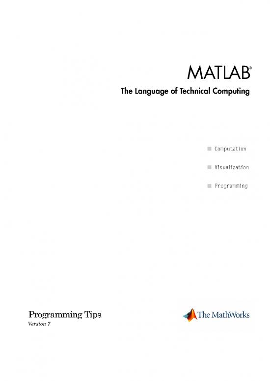 picture Matlab Programming Pdf 188776 | Programming Tips