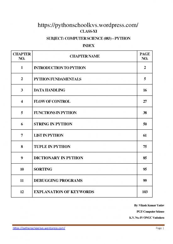 picture Fundamentals Of Python Programming Pdf 189714 | Python Notes Class Xi Cs 083