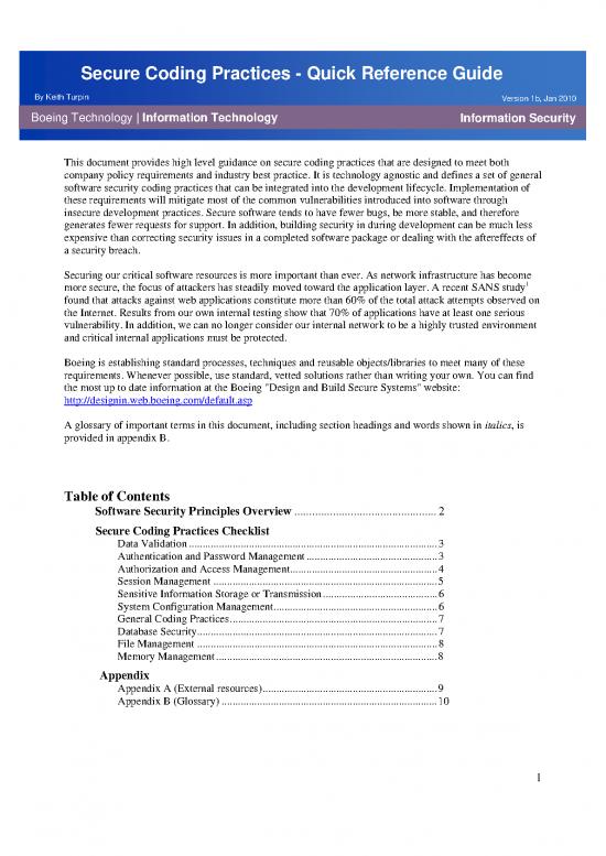 picture Software Coding Pdf 189613 | Secure Coding Quick Reference Version1b