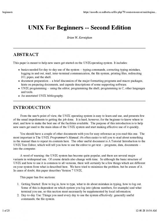 picture Basics Of Programming Pdf 188561 | Unix Beginners