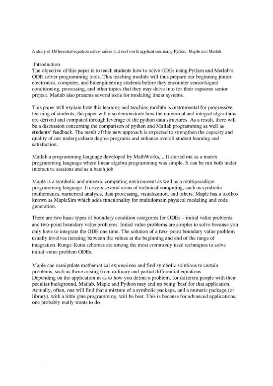 Real World Python Pdf 189636 A Study Of Differential Equation Solver