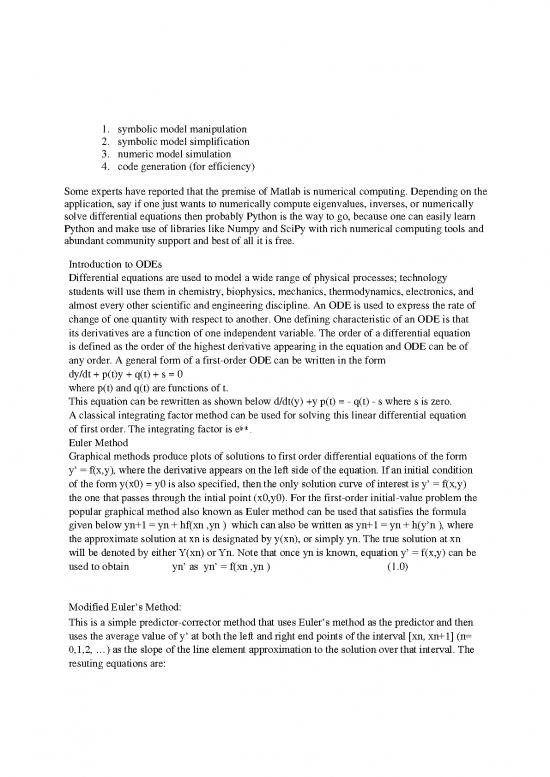 Real World Python Pdf 189636 A Study Of Differential Equation Solver