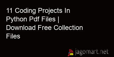 picture 11 Coding Projects In Python Pdf Files | Download Free Collection Files