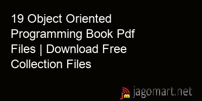 picture 19 Object Oriented Programming Book Pdf Files | Download Free Collection Files