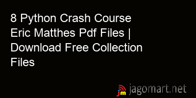 picture 8 Python Crash Course Eric Matthes Pdf Files | Download Free Collection Files