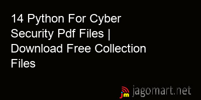 picture 14 Python For Cyber Security Pdf Files | Download Free Collection Files