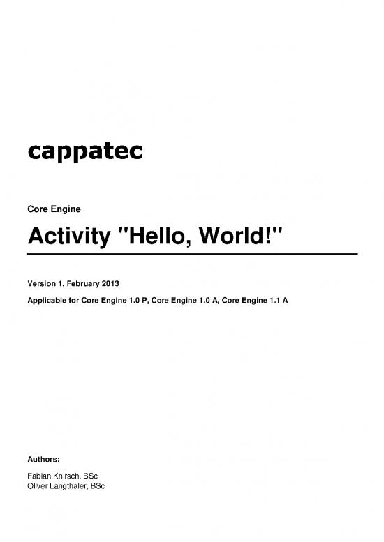 picture Hello World Pdf 190700 | Cappatec Tutorial Helloworld 02 13