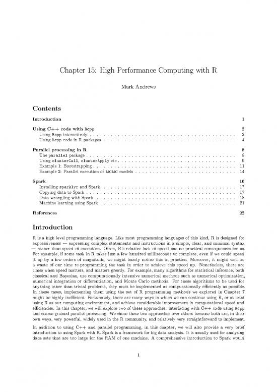 Chapter 15 Hpc