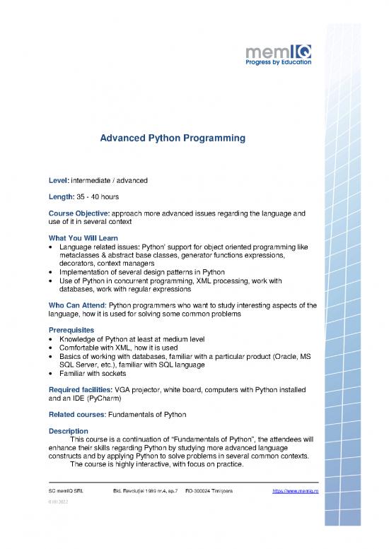picture Advanced Python Programming Pdf 191351 | Course   Advanced Python Programming