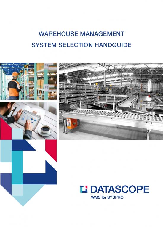 picture Warehouse Management System Pdf 192448 | Datascope Wms Selection Handguide July 2022