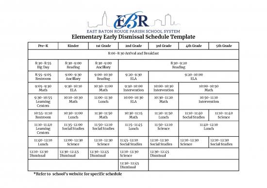 picture1_Early Dismissal Bell Schedules 2021 2022