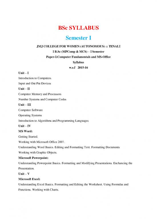 picture Computer Programming Book Pdf 191252 | I Ii Iii Sc (computer Science) Syllabus With Model Papers