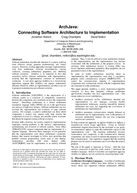 picture_Architectural Design In Software Engineering Pdf 190793 | Icse02