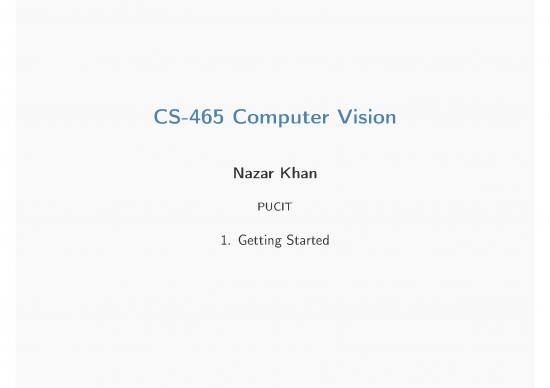 picture Programming Computer Vision With Python Pdf 192630 | Lecture1 Getting Started
