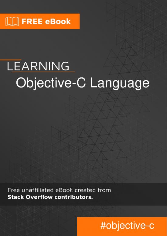 picture_Hello World Pdf 190525 | Objective C Language