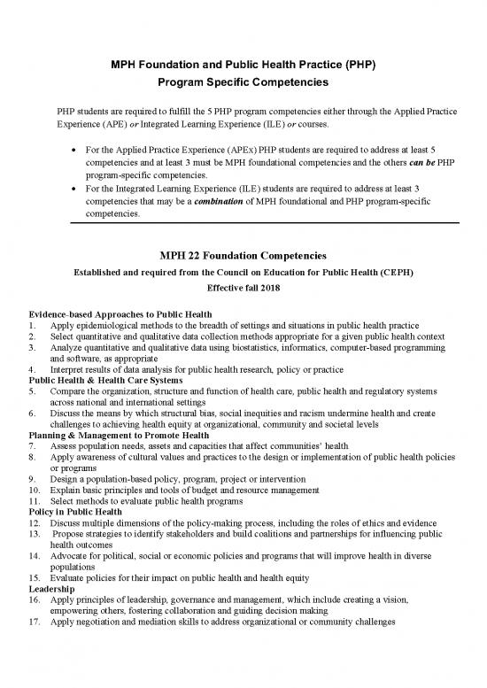 picture1_Competencies Pdf 191611 | Php And Mph Fdt Competencies