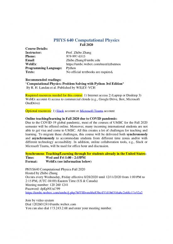 picture Computational Physics With Python Pdf 190482 | Phys 640 Computational Physics