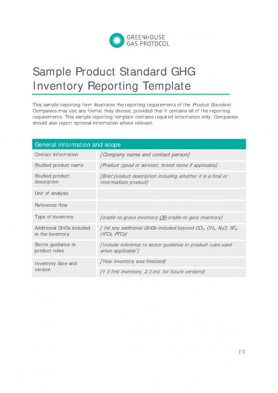picture Printable Inventory Form 192716 | Sample Product Standard Ghg Inventory Reporting Template