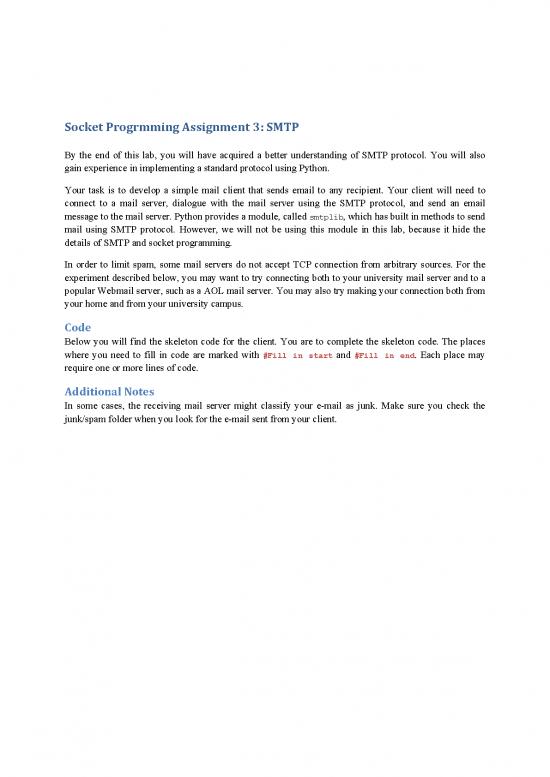 picture1_Socket Programming In Python Pdf 192381 | Socket3 Smtp