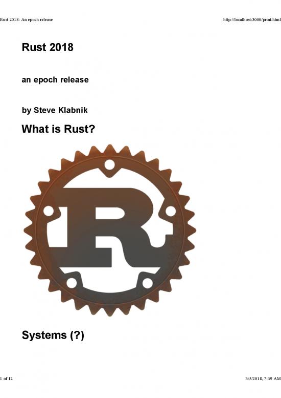 picture_Rust Programming Language Pdf 190505 | Steve Klabnik