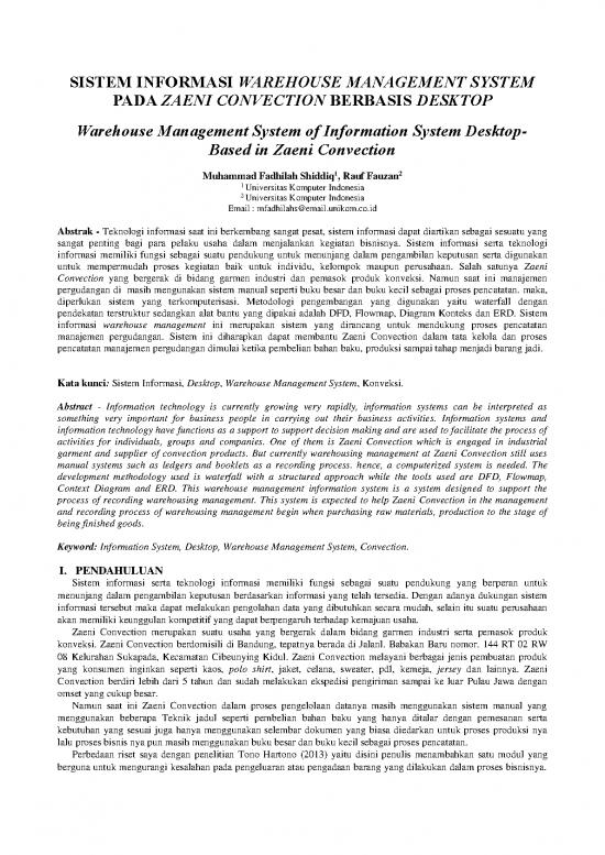 picture Warehouse Management System Pdf 192558 | Unikom Muhammad Fadhilah Shiddiq Artikel Turnitin Asli