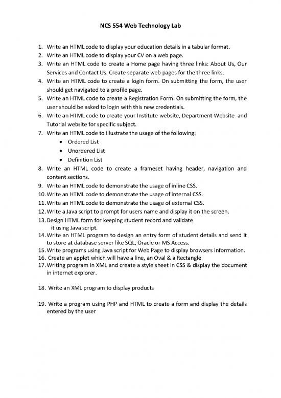 picture Html Tutorial Pdf 192725 | Web Tech Lab Manual