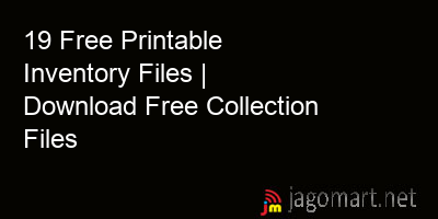 picture 19 Free Printable Inventory Files | Download Free Collection Files