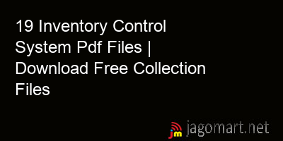 picture 19 Inventory Control System Pdf Files | Download Free Collection Files