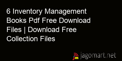 picture 6 Inventory Management Books Pdf Free Download Files | Download Free Collection Files