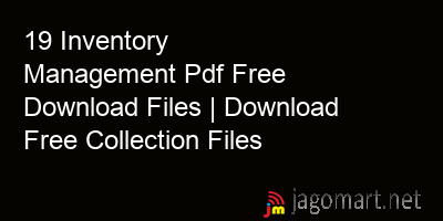 picture 19 Inventory Management Pdf Free Download Files | Download Free Collection Files