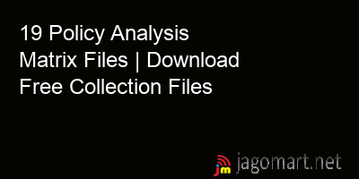 picture 19 Policy Analysis Matrix Files | Download Free Collection Files