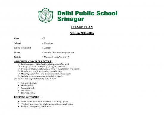 picture_Pdf Printable Periodic Table 195049 | 10th Chemistry October Periodic Classification Of Elements