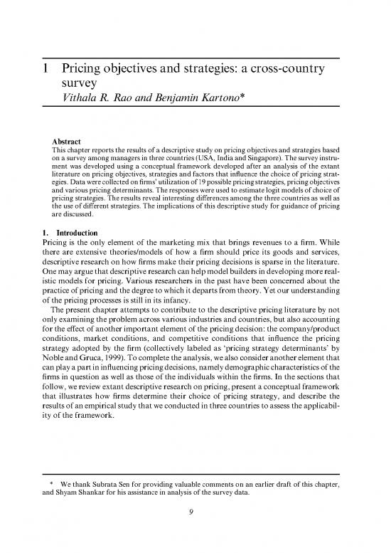 picture_1   Pricing Objectives And Strategies  A Cross Country Survey