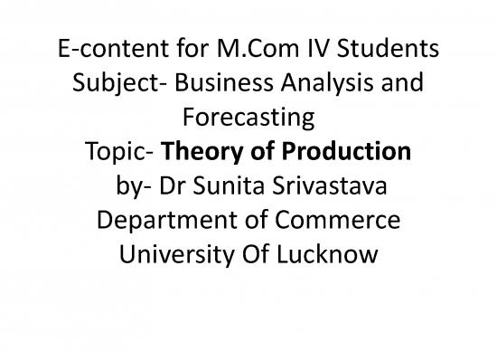 picture Production Pdf 193456 | 202004032250572380sunita Srivastava Com Theory  Of Production