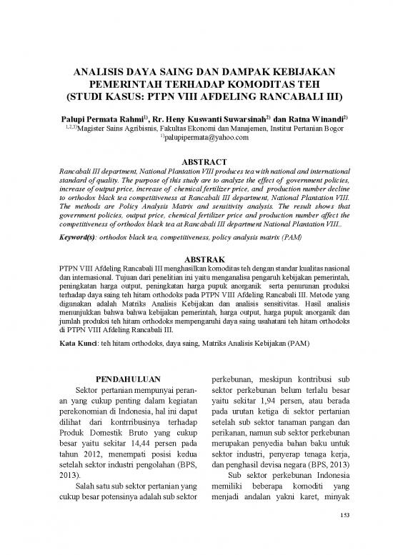 picture Production Pdf 193188 | 40181 Id Analisis Daya Saing Dan Dampak Kebijakan Pemerintah Terhadap Komoditas Teh Studi