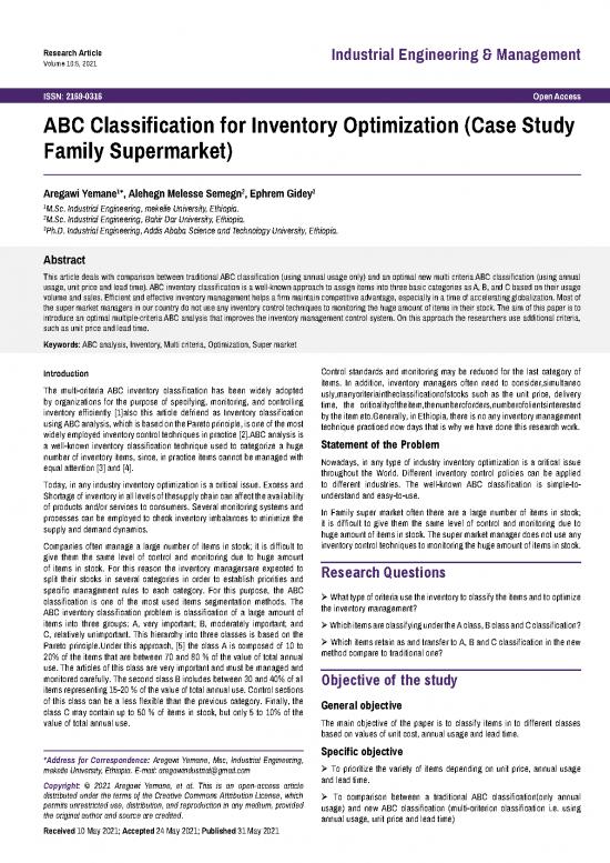 picture1_Inventory Management Pdf 194292 | Abc Classification For Inventory Optimization Case Studyfamily Supermarket