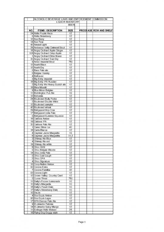 picture Inventory Pdf 194173 | Beer 12 13