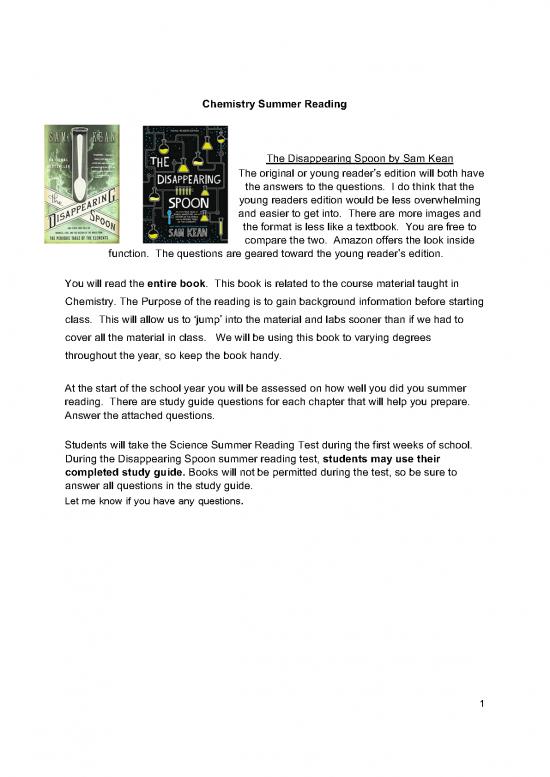 picture1_The Disappearing Spoon Pdf 195339 | Chem Srdisappearingspoonstudyguide