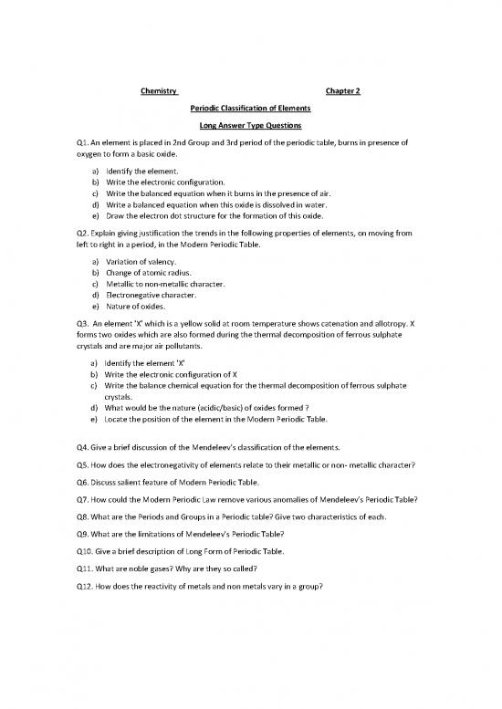 picture Pdf Printable Periodic Table 195264 | Chemistry Class 10th Periodic Classification Of Elements
