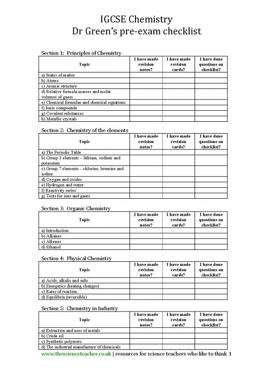 Pdf Printable Periodic Table 195395 Chemistry Igcse Revision Questions Pdf Printable Periodic Table 195395 Chemistry Igcse Revision Questions