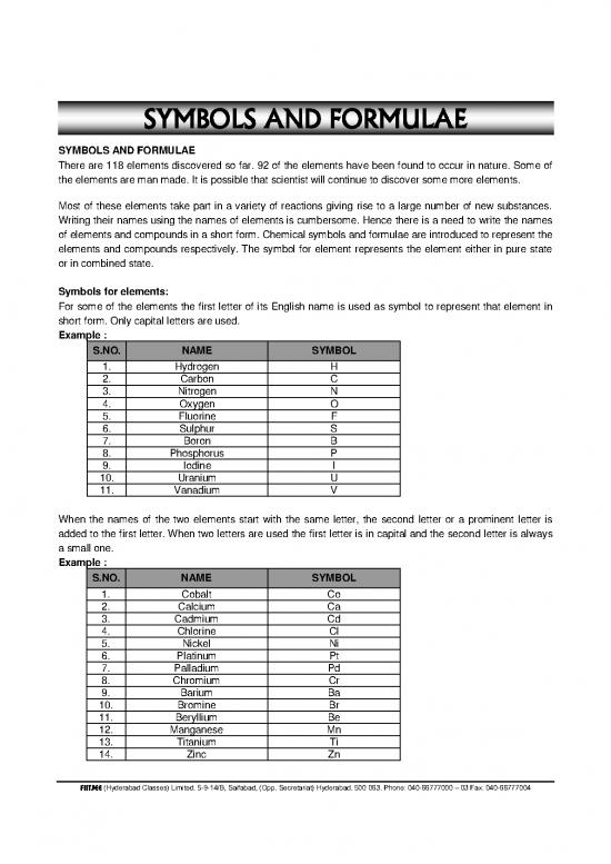 picture_Hydrogen Pdf 195344 | Class 7 Symbols And Formulae Study Material