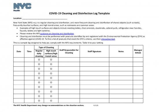 picture_Covid 19 Cleaning Disinfection Log Template