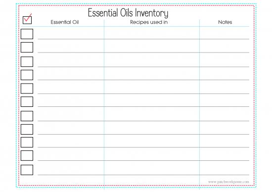 picture1_Inventory Pdf 194364 | Essential Oils Inventory Printable