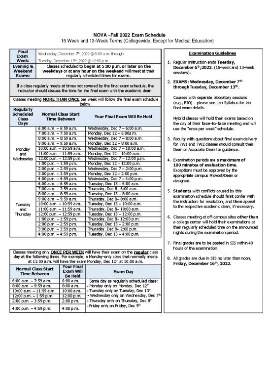 picture1_Academic Pdf 193872 | Fall22 Final Exam Schedule