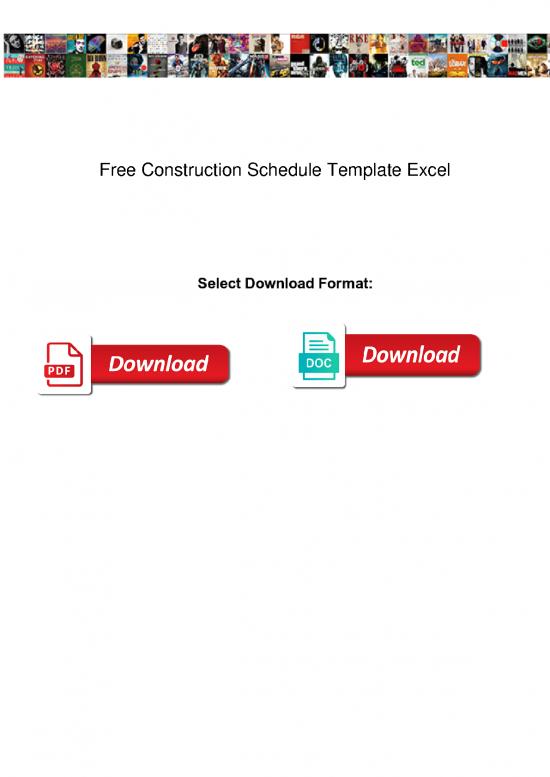 picture_Simple Construction Contract Pdf 193594 | Free Construction Schedule Template Excel